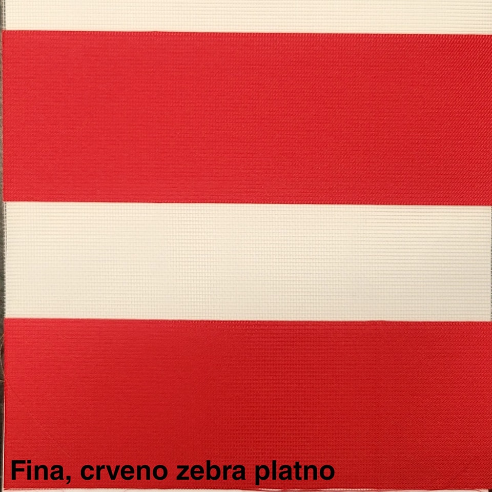 Zebra zavesa sa kukom, dezeni zebra zavesa, zebra zavese crvene , dezen zebra zavese fina