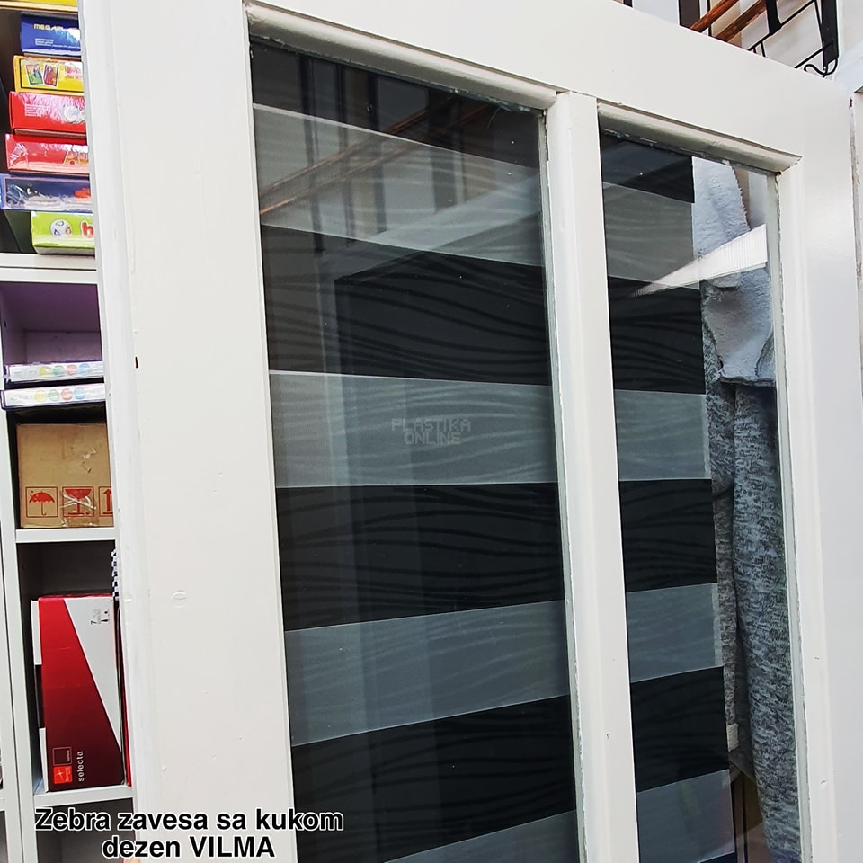 Zebra zavesa sa kukama, zebra zavese na kacenje, zebre zavese