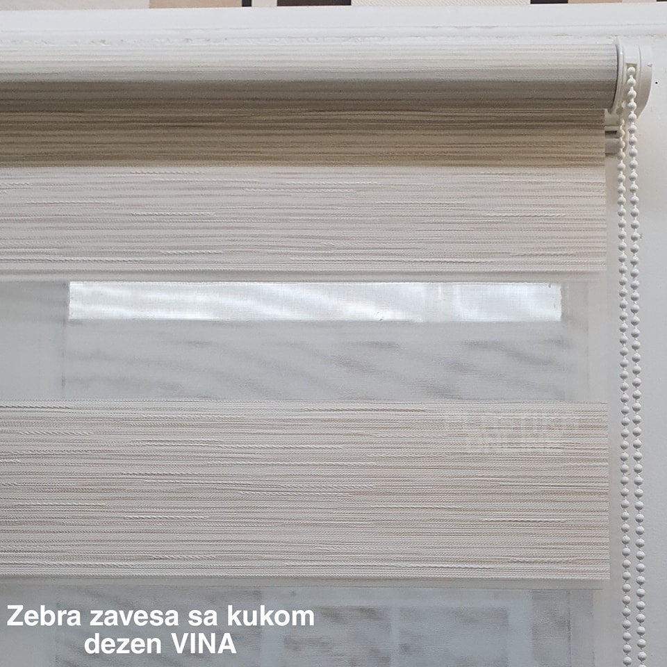 Zebra zavesa sa kukama, zebra zavese na kacenje, zebre zavese