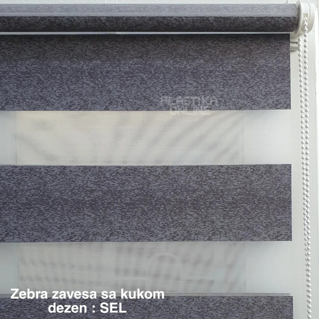 ZEBRA ZAVESA SA KUKICAMA, DEZEN sel