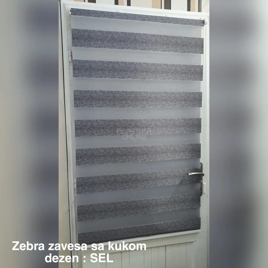 ZEBRA ZAVESA SA KUKICAMA, DEZEN sel