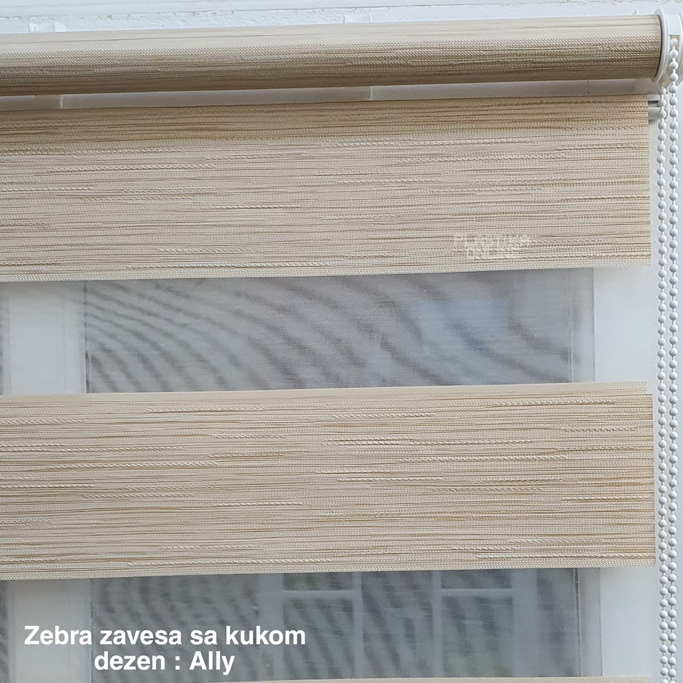 ZEBRA ZAVESA SA KUKICAMA, DEZEN ALLY