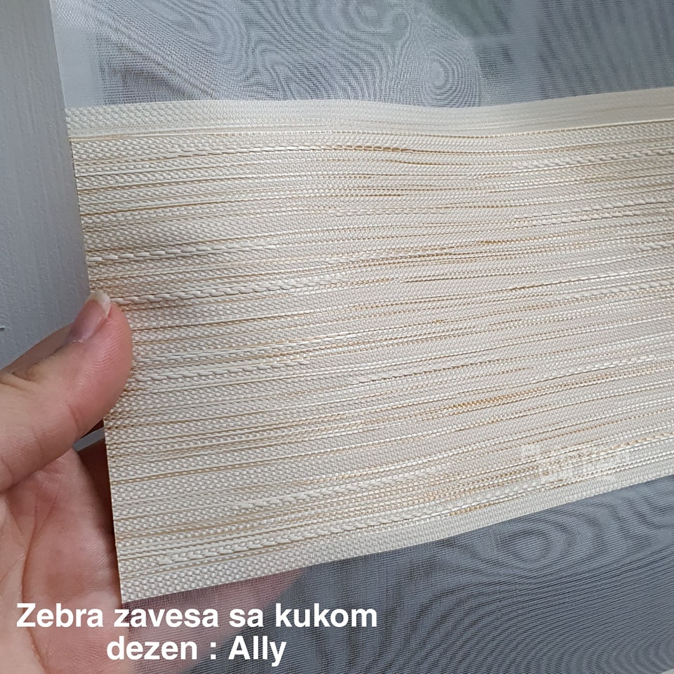 ZEBRA ZAVESA SA KUKICAMA, DEZEN ALLY