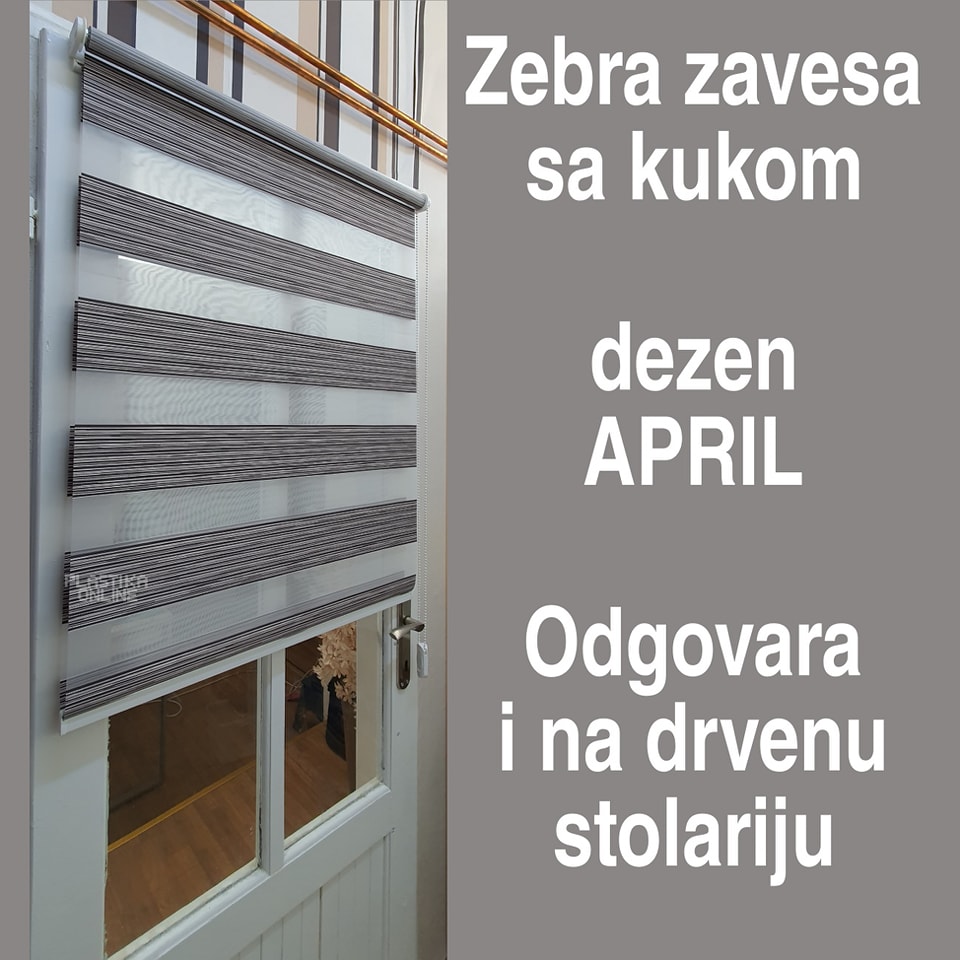 zebra zavese dan noc, zebra zavese sa kukom