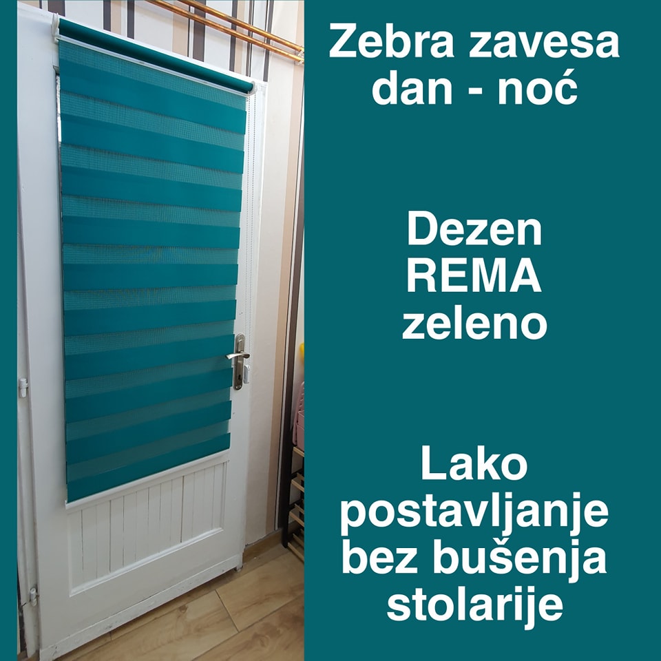 zebra zavesa dan noc, zebra zavesa sa kukicama, zelena zebra zavesa, zebra zavesa bez busenja, zebra zavesa na kacenje