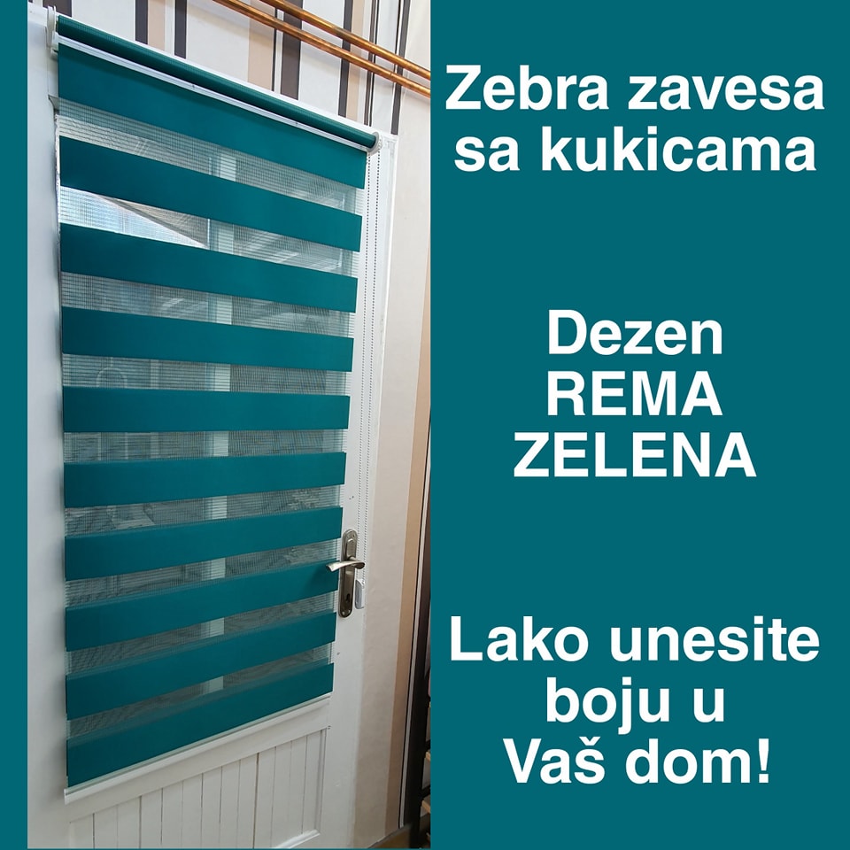 zebra zavesa dan noc, zebra zavesa sa kukicama, zelena zebra zavesa, zebra zavesa bez busenja, zebra zavesa na kacenje