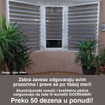 zebra zavesa dan noc, zebra zavesa sa kukicama, zelena zebra zavesa, zebra zavesa bez busenja, zebra zavesa na kacenje