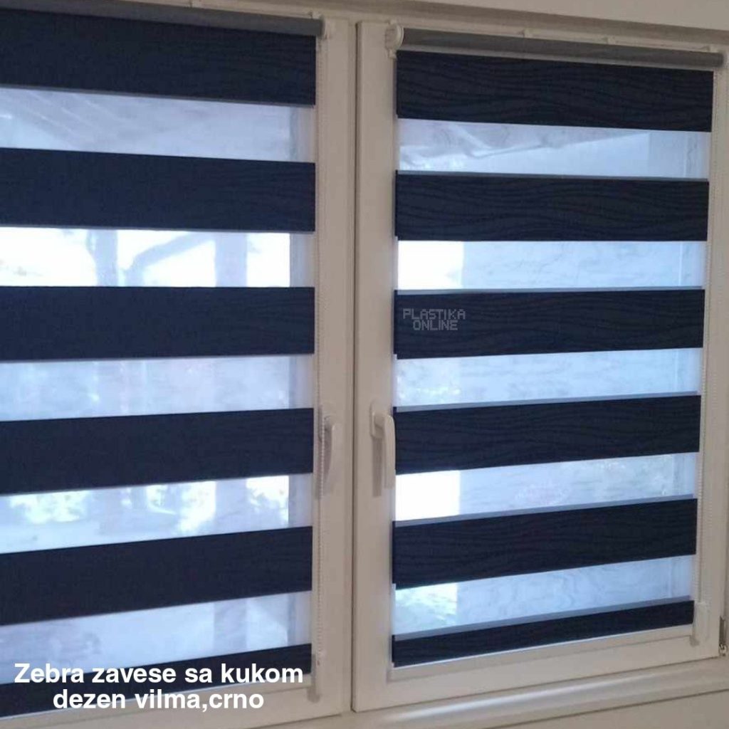 zebra zavesa sa kukicama, zebra zavesa na kačenje, zebra zavesa dezen