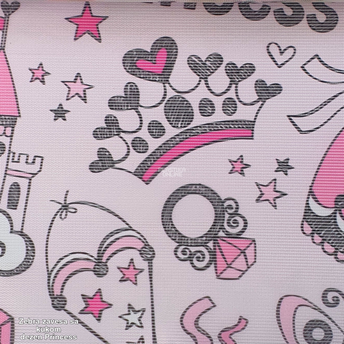 Zebra zavese sa kukicama dezen Princess