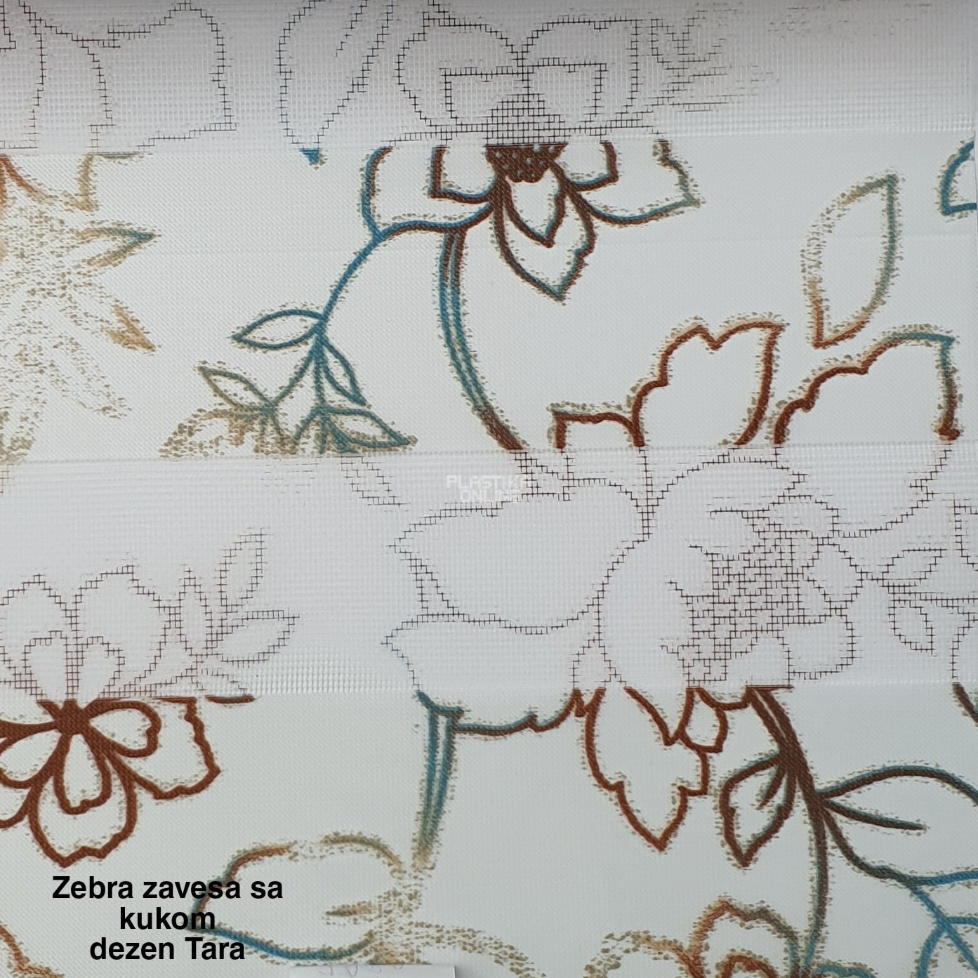 Zebra zavese sa kukicama dezen tara