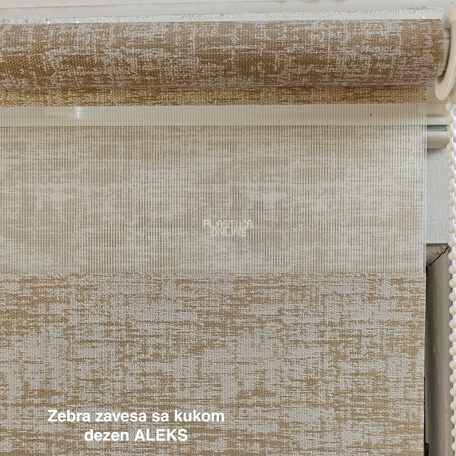 zebra zavese, zebra zavesa, zebra rolo zavese, zebre zavese, rolo zebra zavese, zebra zavese sa kukom dezen ALEKS