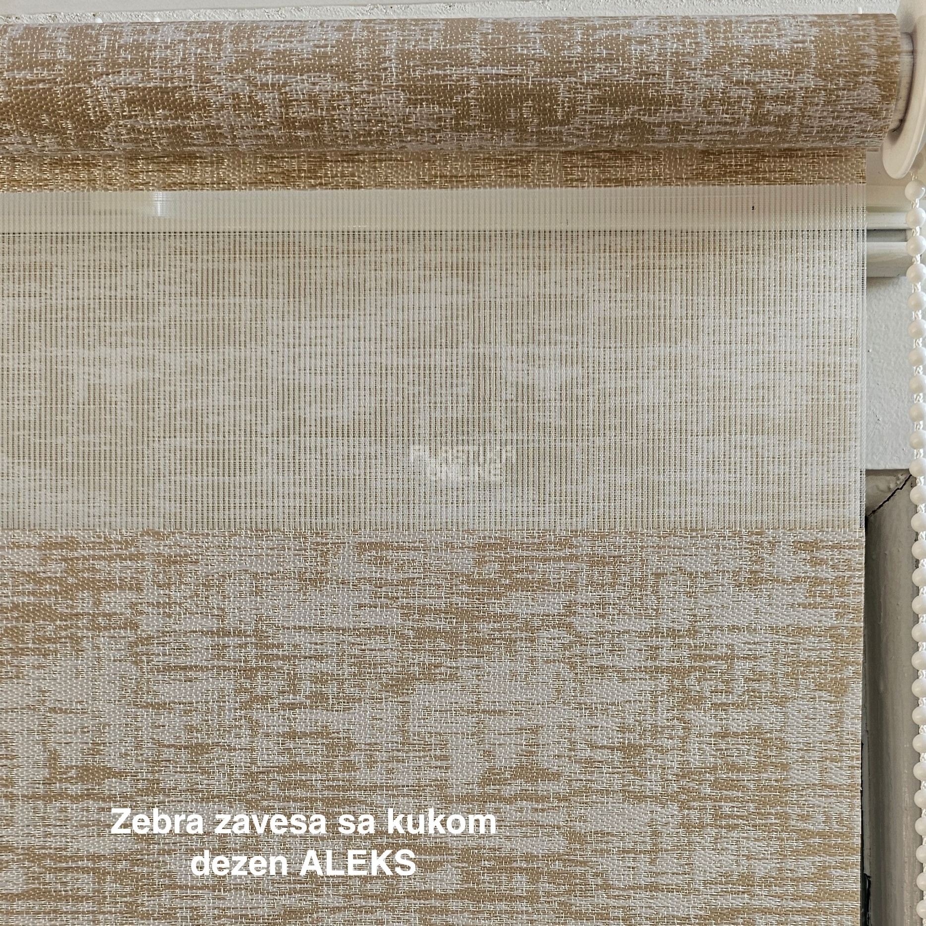 zebra zavese, zebra zavesa, zebra rolo zavese, zebre zavese, rolo zebra zavese, zebra zavese sa kukom dezen ALEKS
